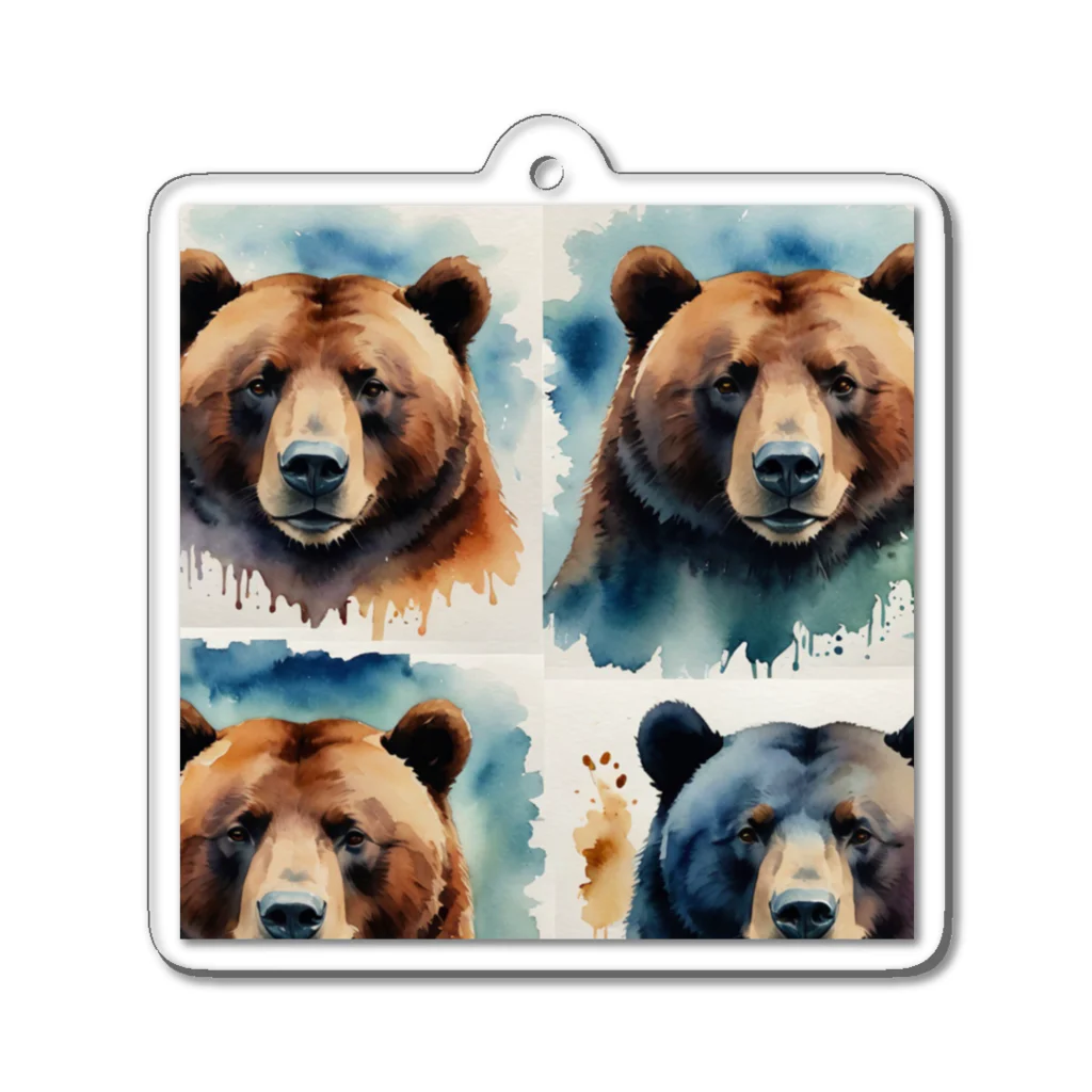 noyunoyuのクマの鼻 Acrylic Key Chain