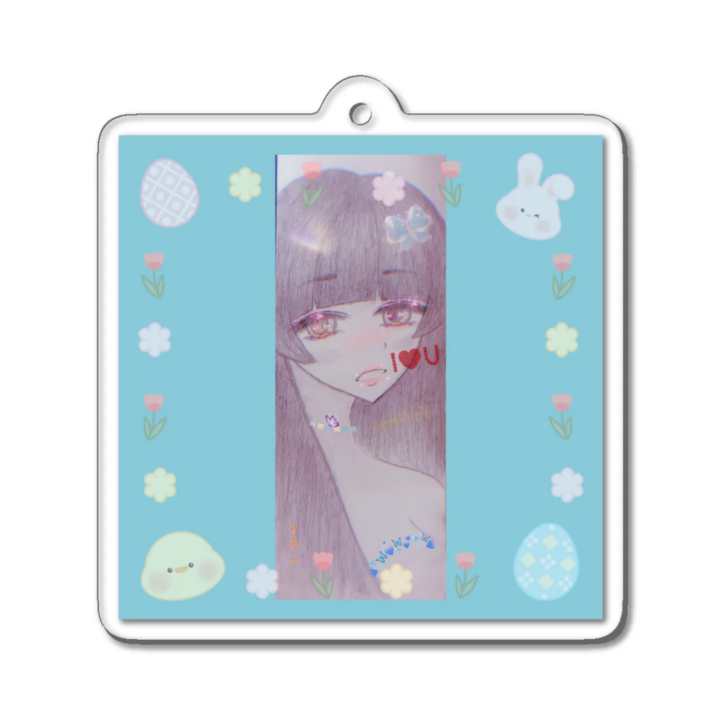 りゅ姫愛 Ｌｙｕｋｉａ🖤*･°のぐろーざちん♡ Acrylic Key Chain