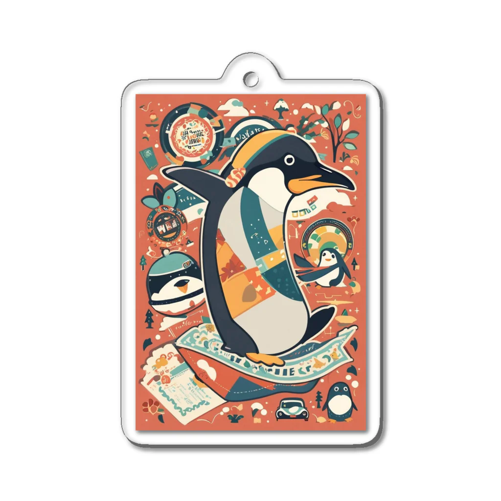 ai_dailylifeのペンギン Acrylic Key Chain