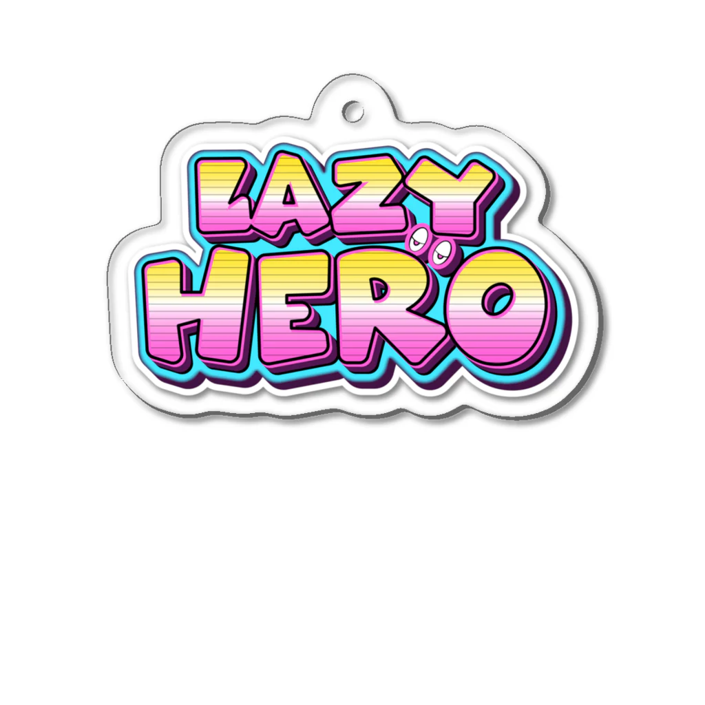 レイジーヒーロー　オフィシャルグッズのアクリルキーホルダー（Lazy Hero ロゴ） アクリルキーホルダー