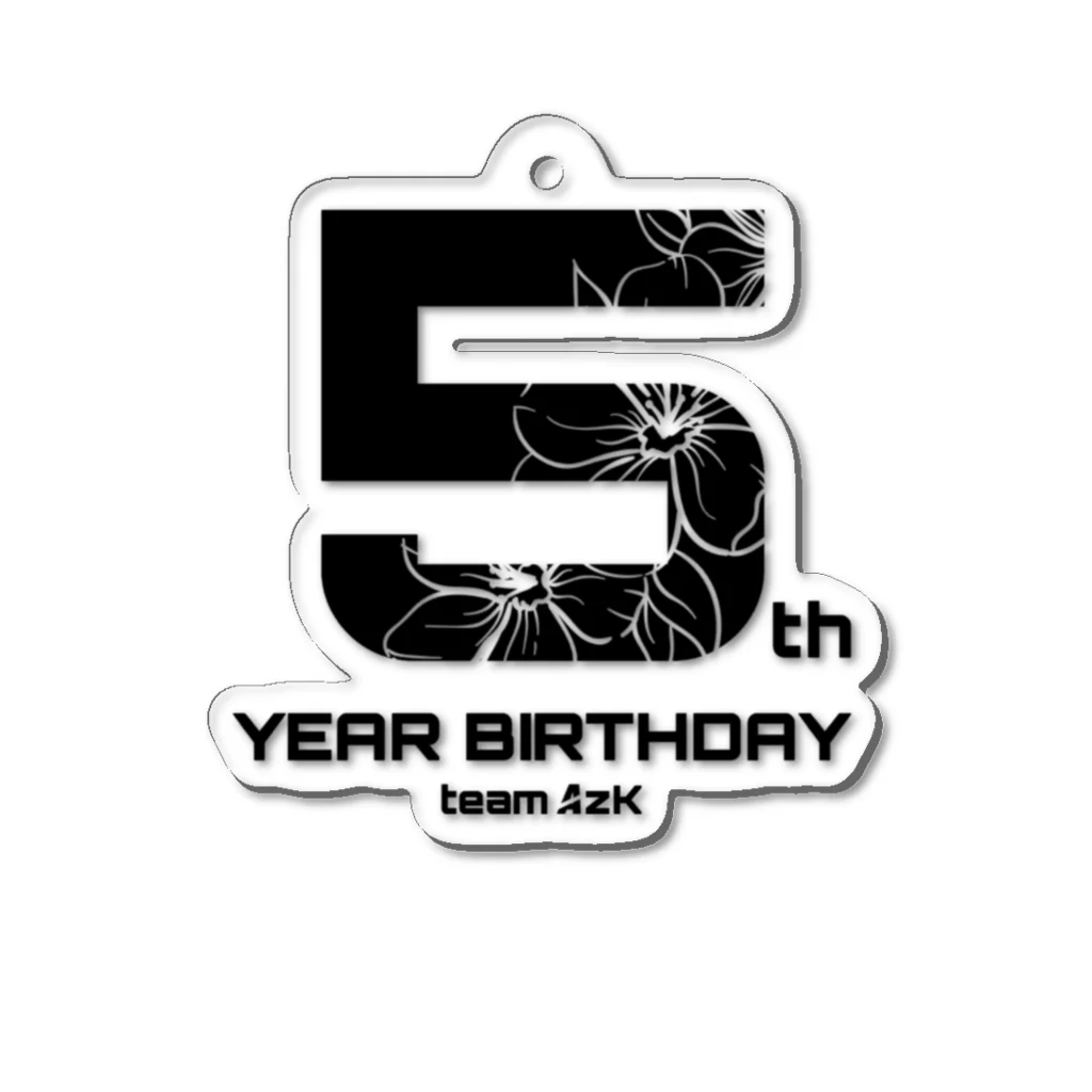 AzK_official shopの5th YEAR BIRTHDAY 5周年記念 Acrylic Key Chain