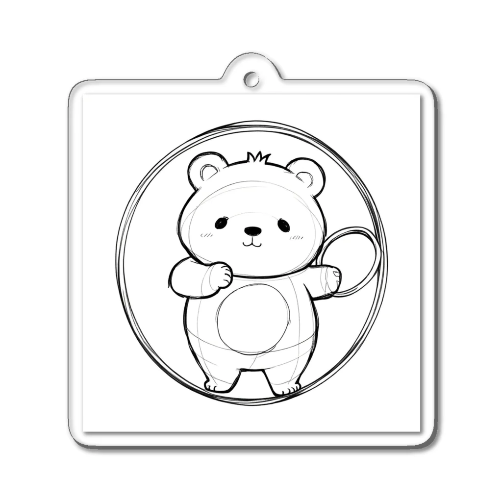 ganeshaのかわいいクマ Acrylic Key Chain