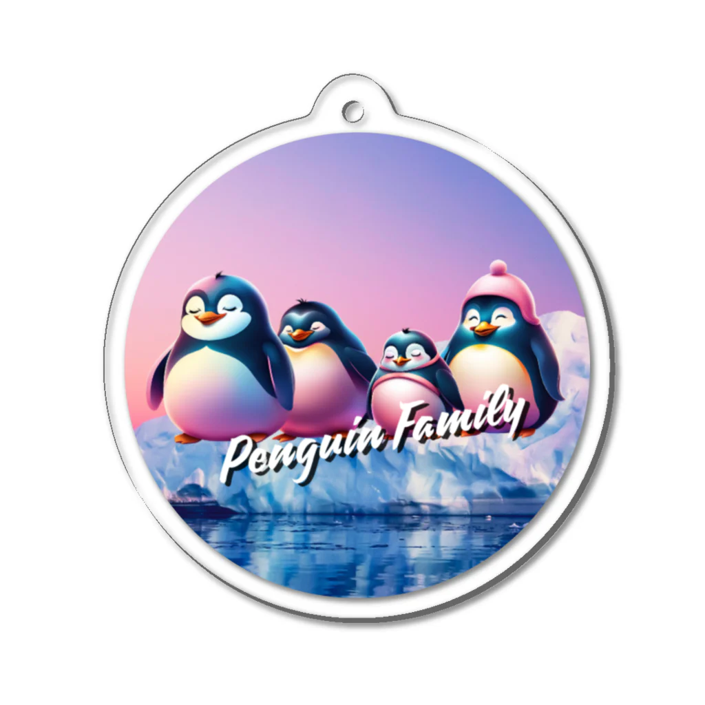 ふわふわファミリーのPenguin Family② Acrylic Key Chain