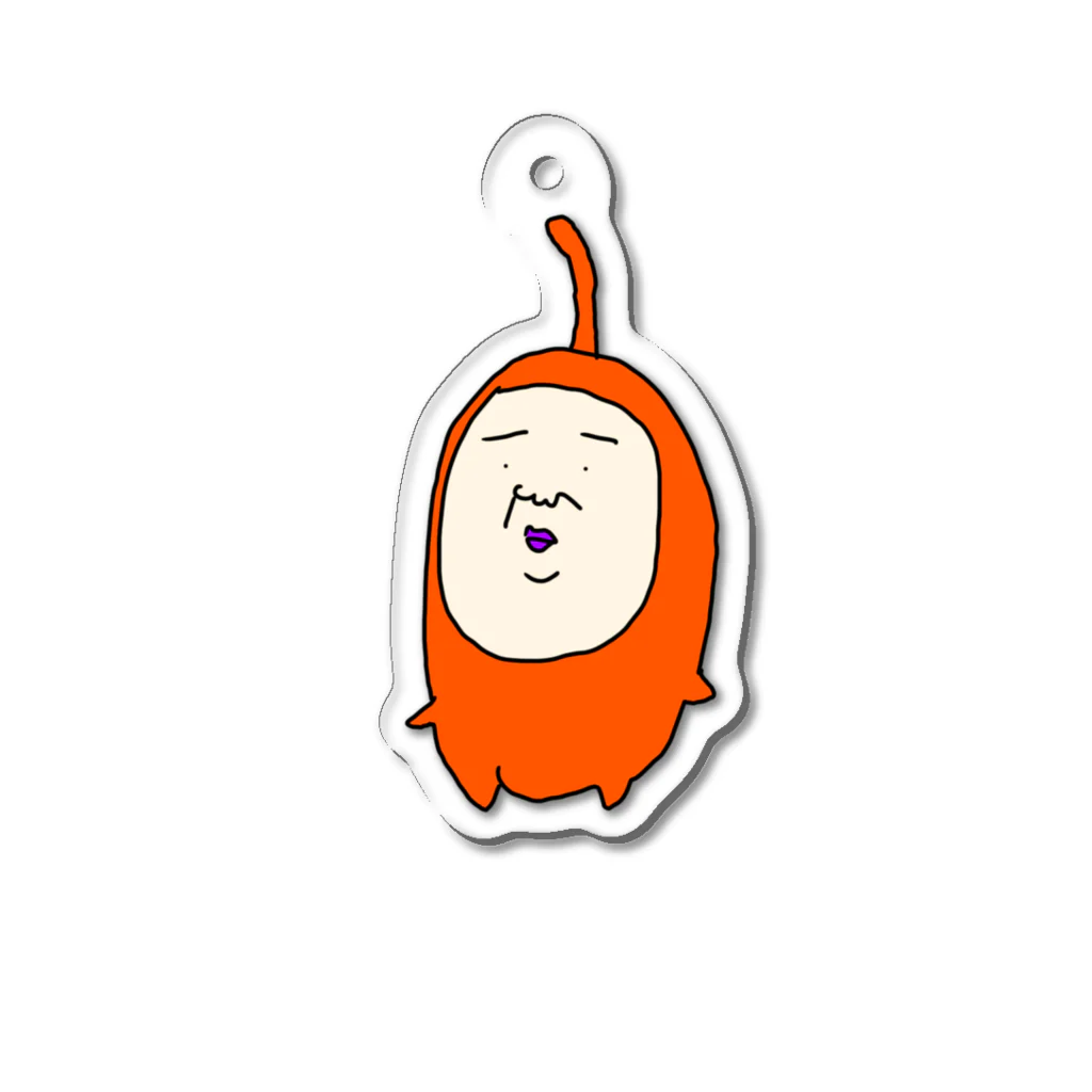 がびょうのオレンジ男 Acrylic Key Chain