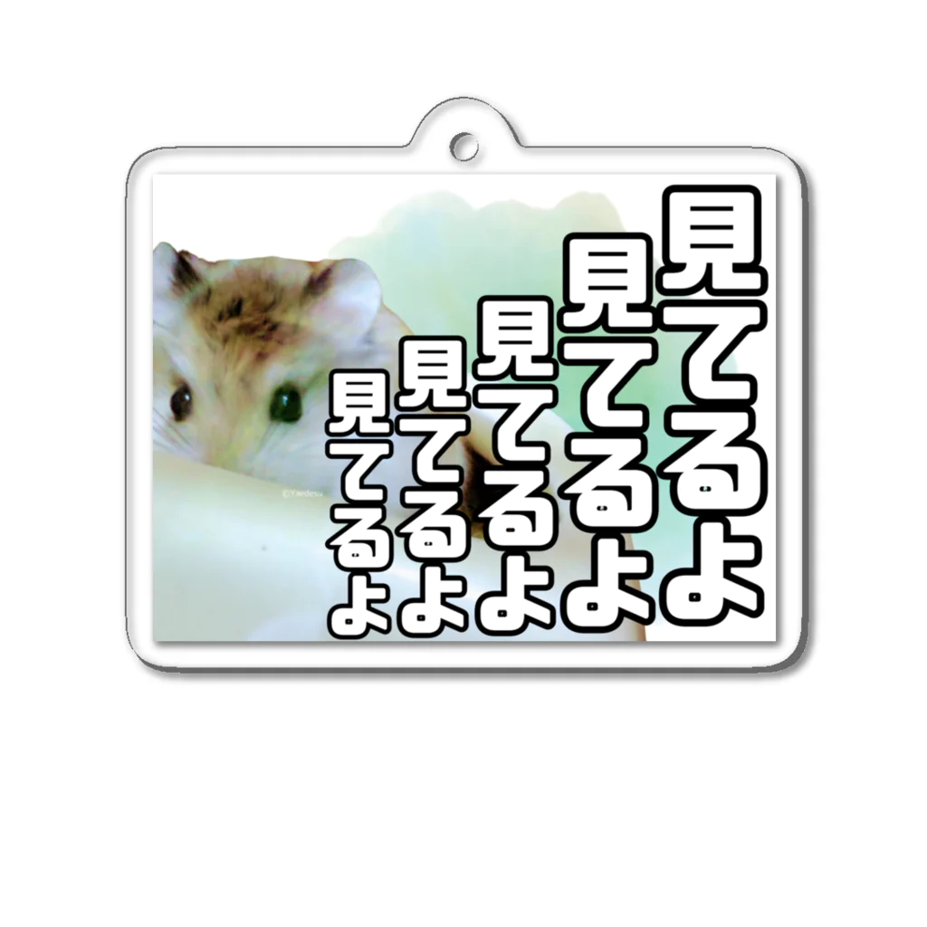 ハムンズのハムンズは見ているよ Acrylic Key Chain