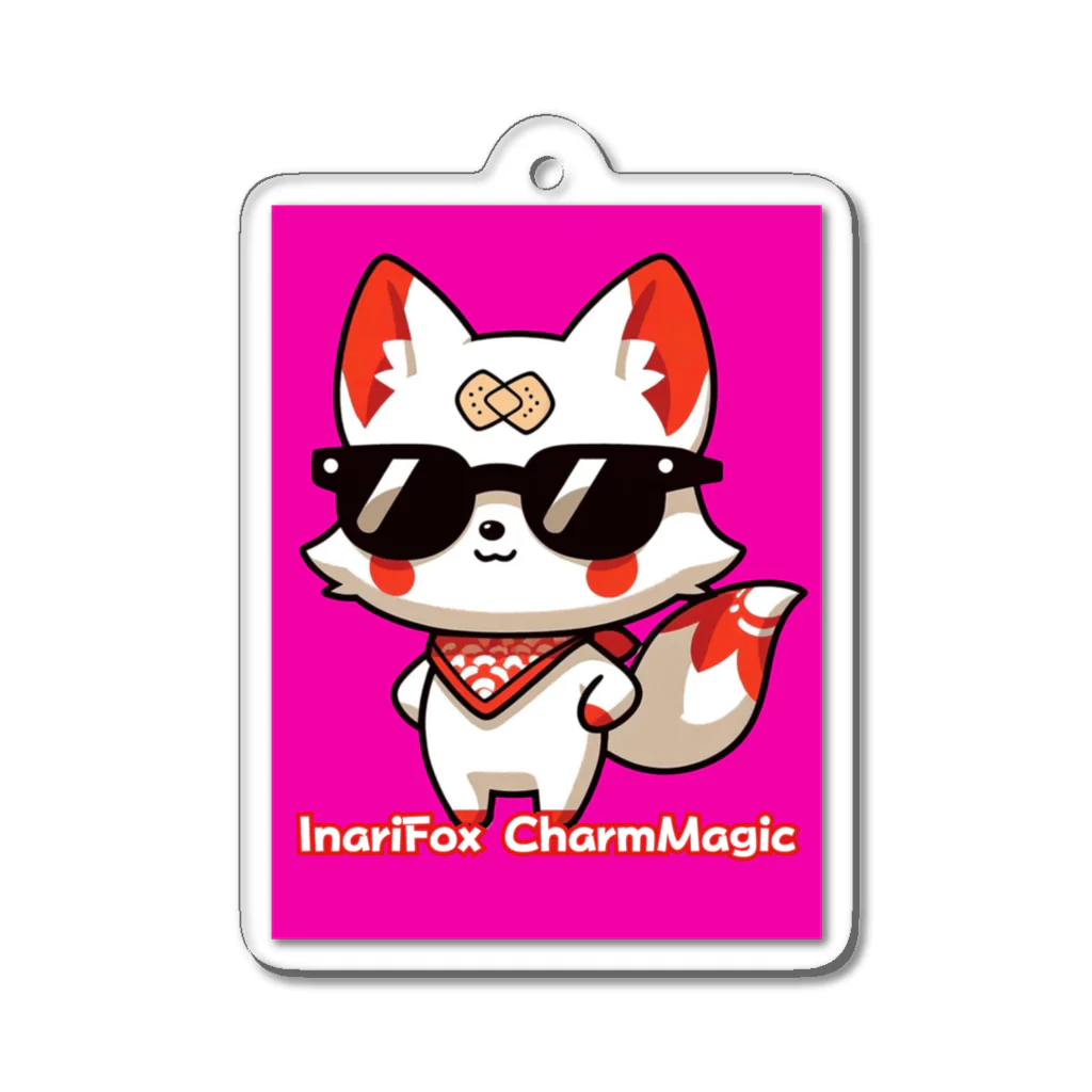 大江戸花火祭りのInariFox CharmMagic～稲荷の狐4 Acrylic Key Chain