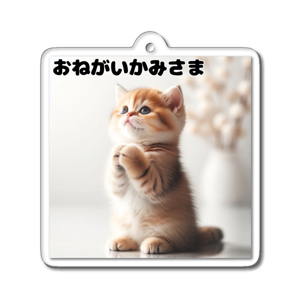 koumeiのおねがいネコちゃん💕 Acrylic Key Chain