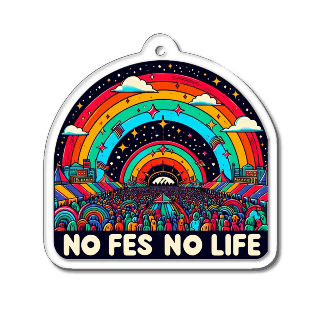 riotriffs_punksのNO FES NO LIFE アクリルキーホルダー