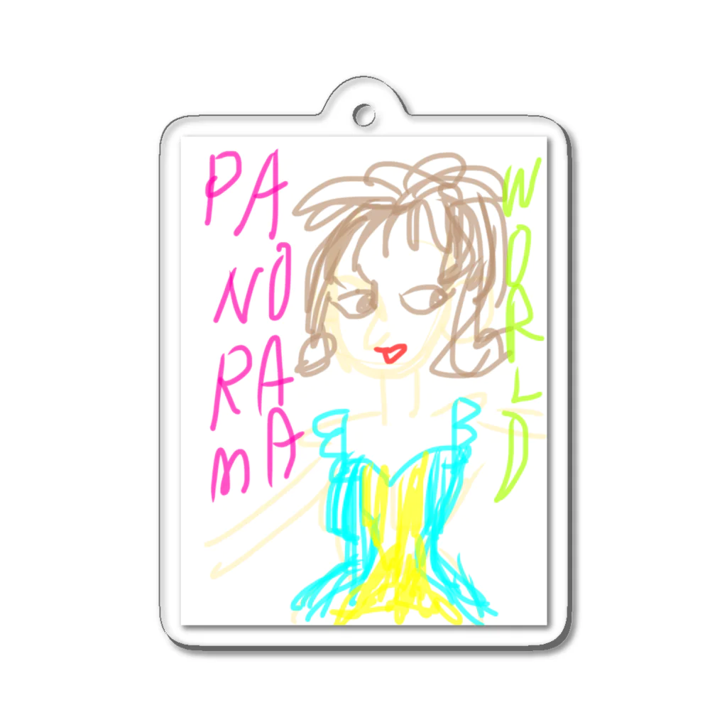 panoramaworldのPANOちゃん Acrylic Key Chain