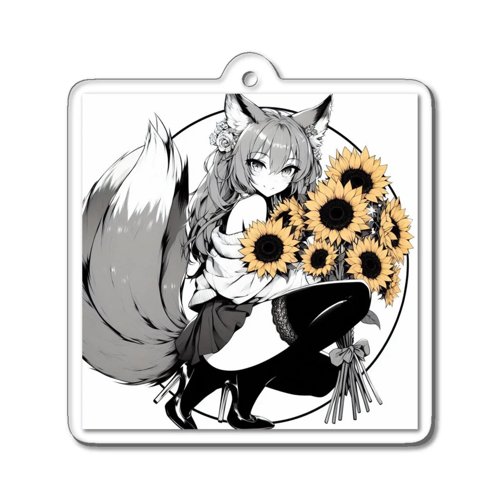 Fox_d.ogのFoxgirl.summer.3 Acrylic Key Chain