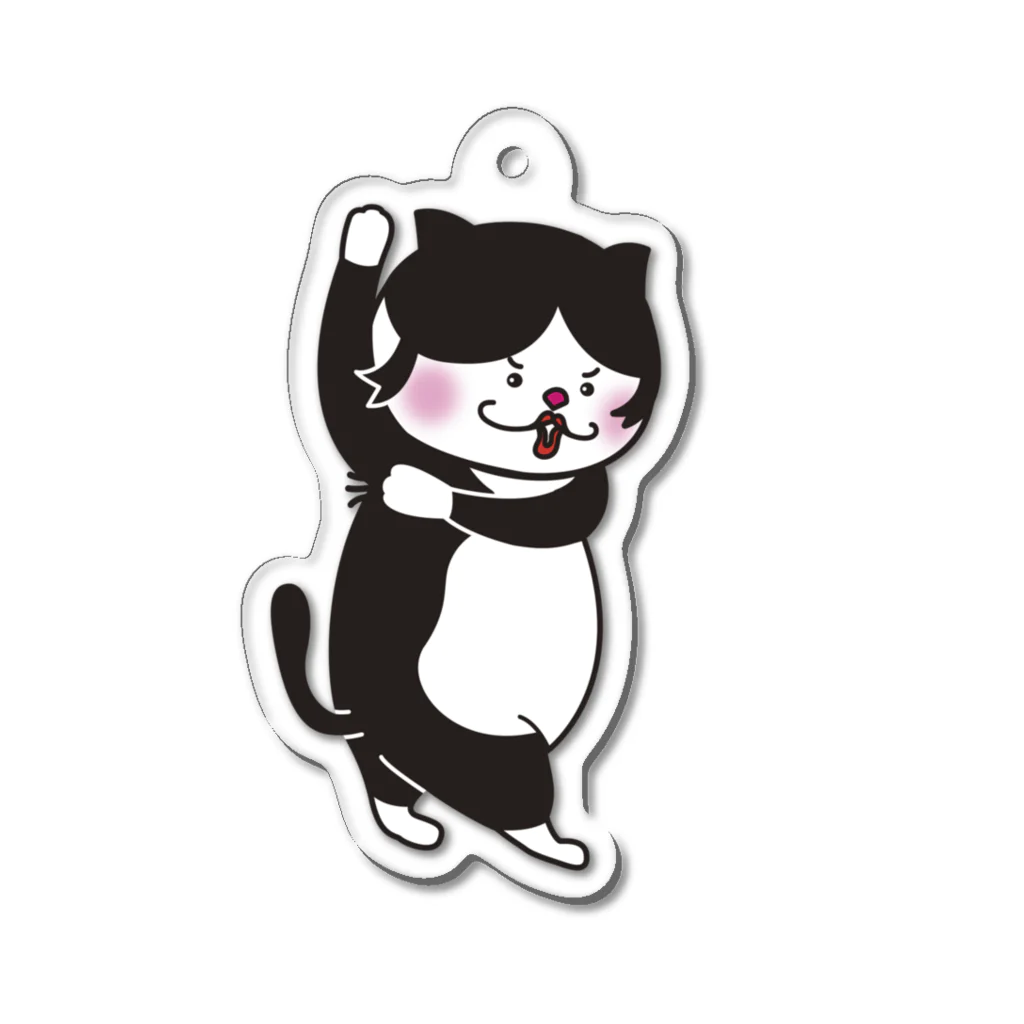 nya-needsのふりむきにゃにー Acrylic Key Chain