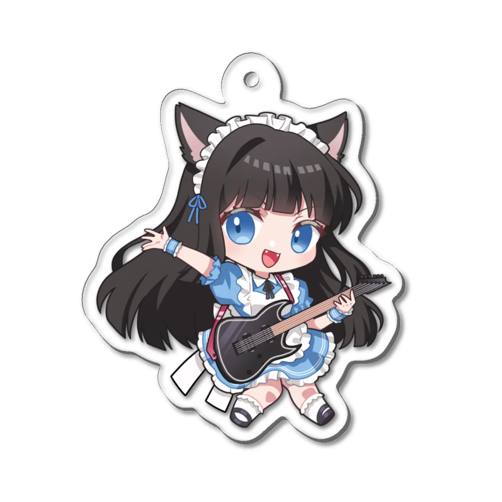 黒月屋の黒月かなせ🌙ぎゅんぎゅんギター Acrylic Key Chain