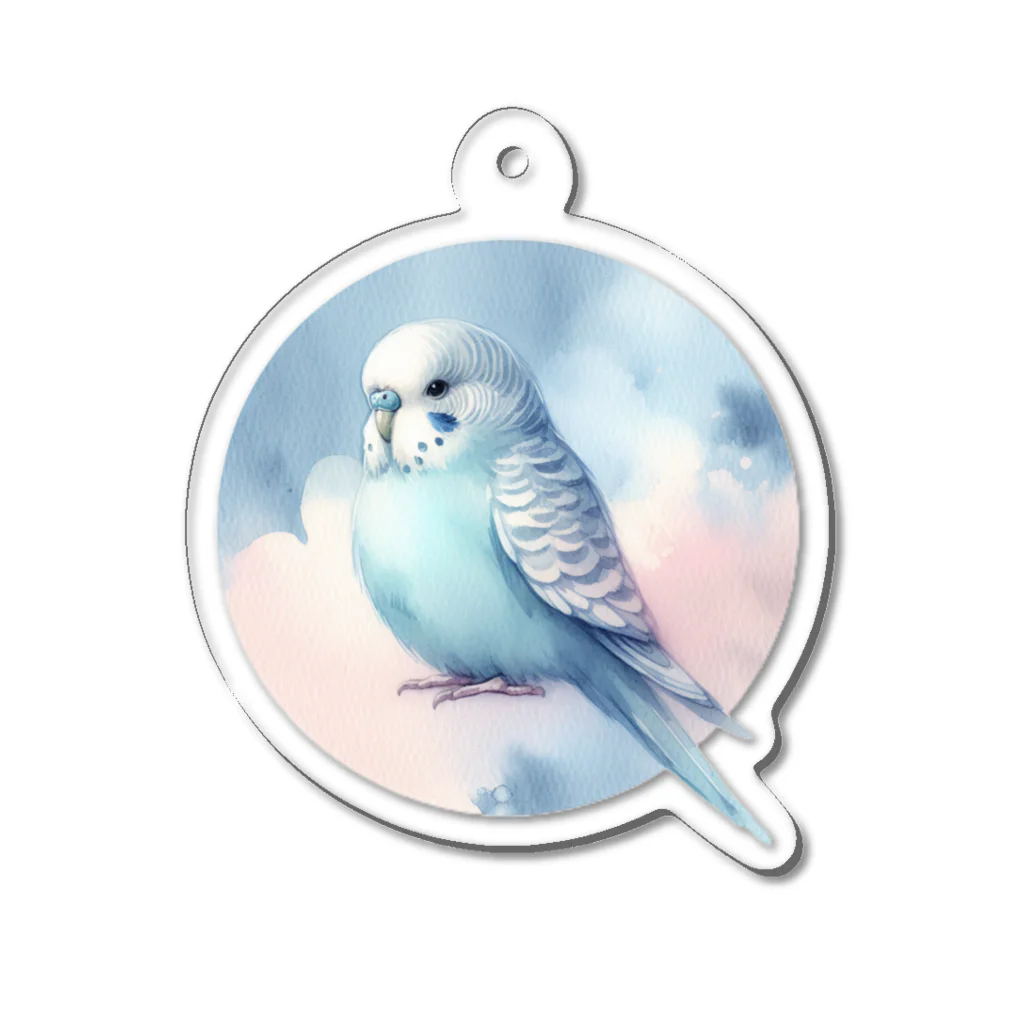 コトリショップのPuri セキセイインコ Acrylic Key Chain