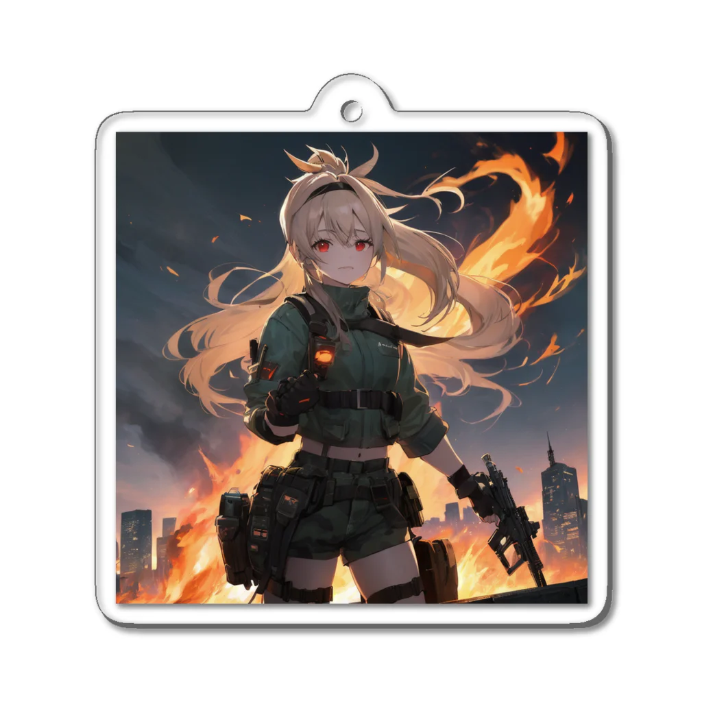 rn425の戦場の少女 Acrylic Key Chain