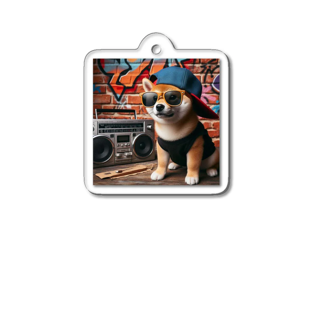 _ilka_の柴犬のヒップホップ Acrylic Key Chain