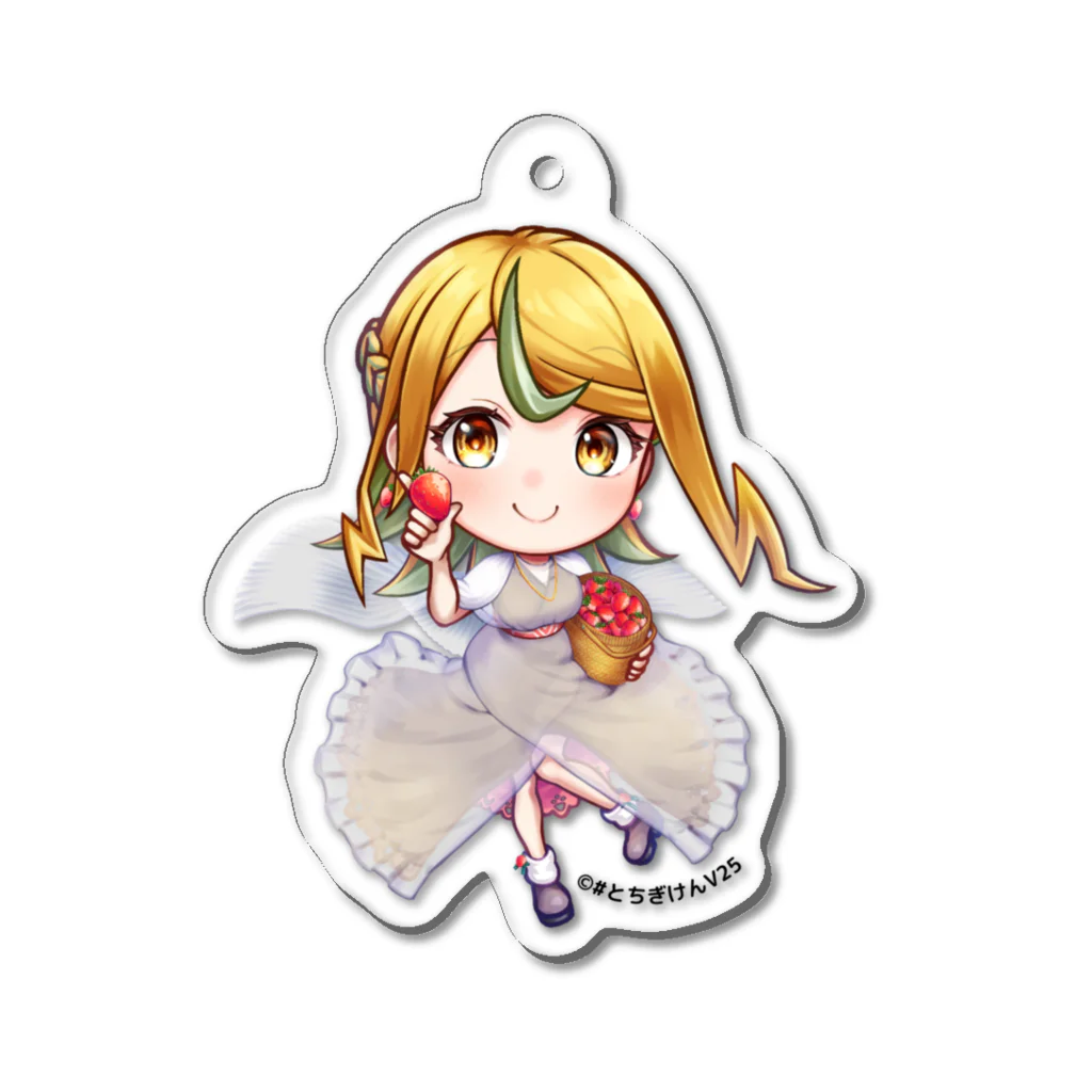 #とちぎけんV25 Official Shopのいちご王国アンバサダーつづみん Acrylic Key Chain