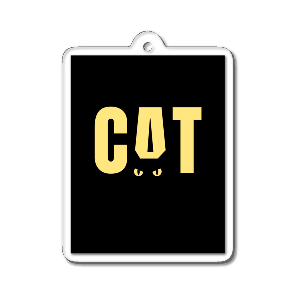 デジタルトレジャーボックスのBLACK CAT アクリルキーホルダー