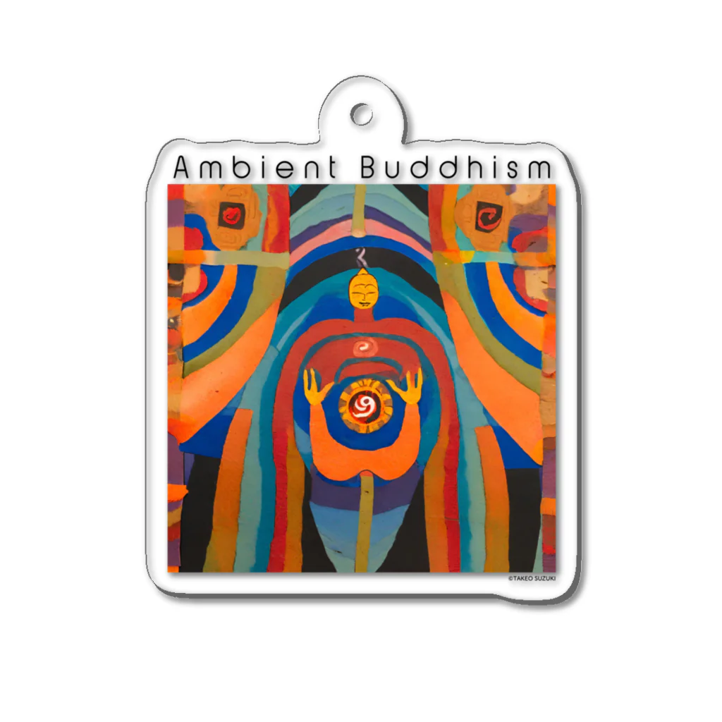 TAKEO SUZUKI / TASKENのAmbient Buddhism Album Art T-Shirts Acrylic Key Chain