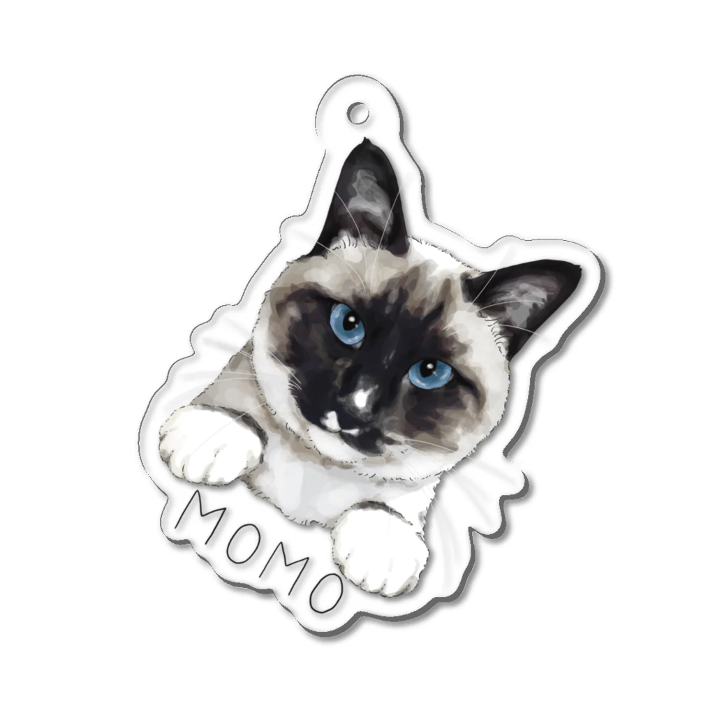 みきぞーん｜保護猫 ミッキー画伯と肉球とおともだちのmomo Acrylic Key Chain