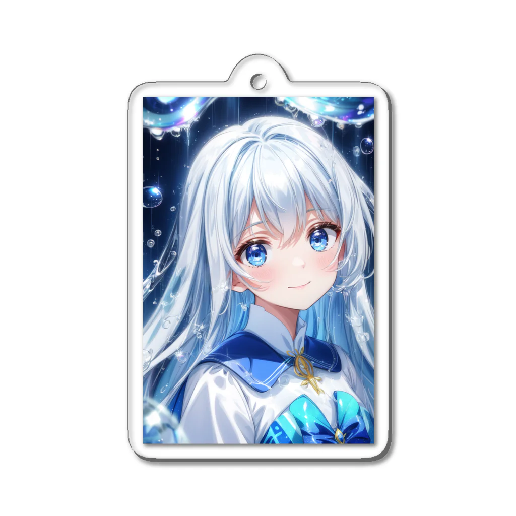 AIjou-Ecstasyの💎宝石のような青い瞳が愛らしい超絶美少女💎 Acrylic Key Chain