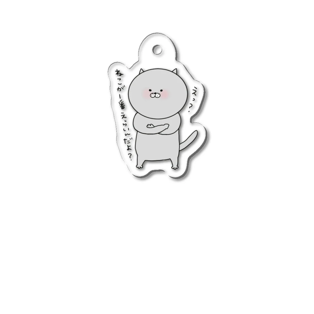 んこねこちゃんショップのマウントんこねこ Acrylic Key Chain