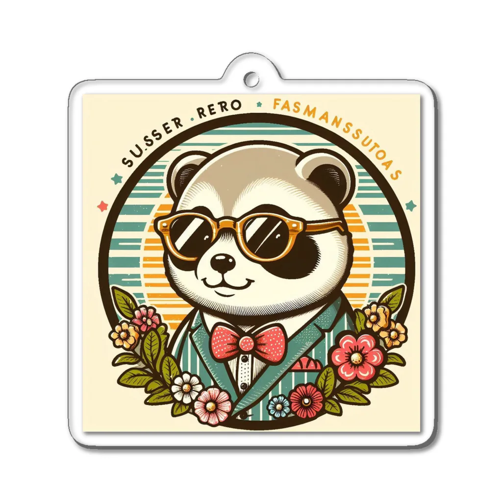 KAWAII SHOPのOSHARE RACCOON アクリルキーホルダー