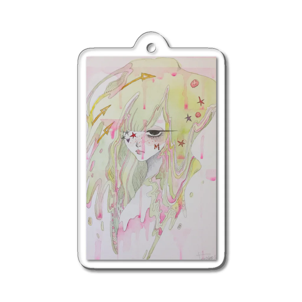 カツラテラコ(イラストレーター)のM Acrylic Key Chain