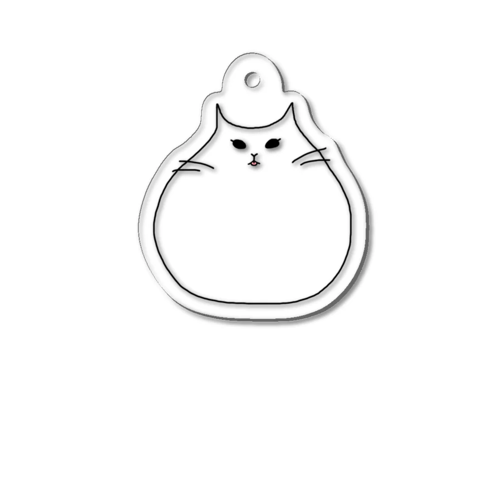 Gumakoのまるまる猫（ベロ） Acrylic Key Chain