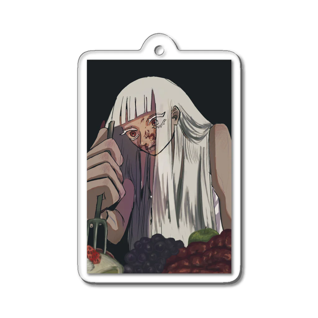 胃薬の食事 Acrylic Key Chain