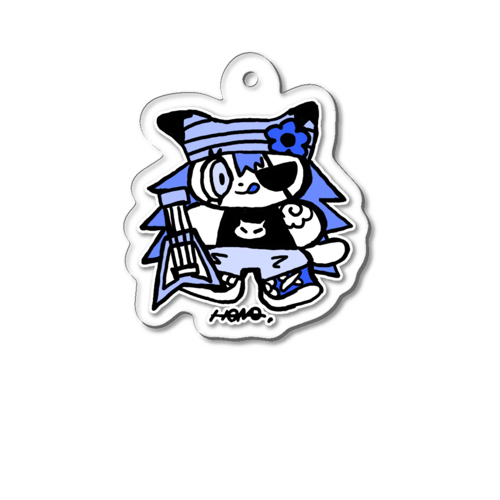 HoNyonのROCK CAT Acrylic Key Chain