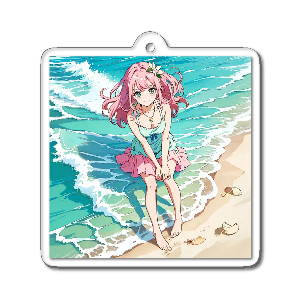 yozoraniyumeoの魔法夏少女 Acrylic Key Chain