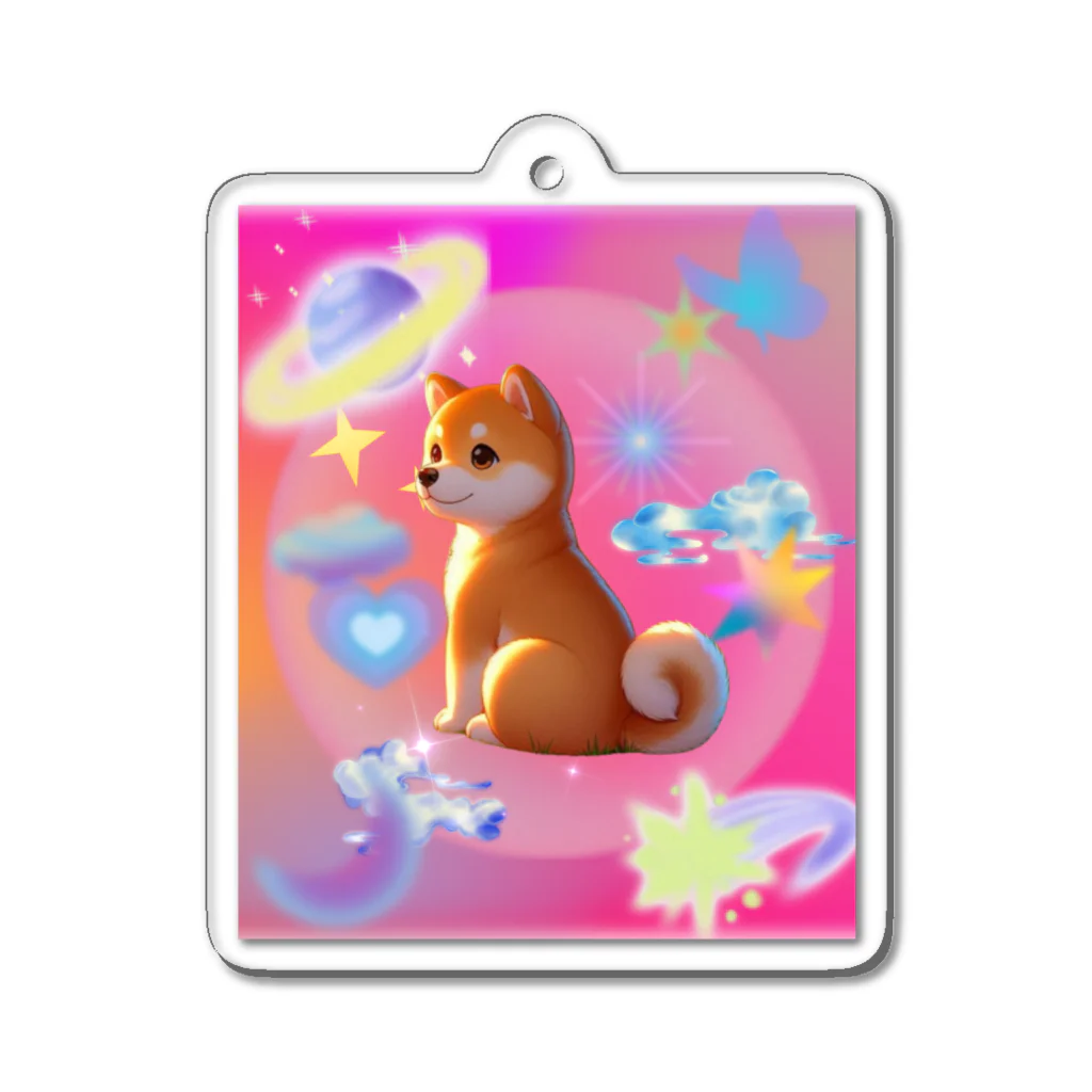 natsuのshibainu-pop Acrylic Key Chain