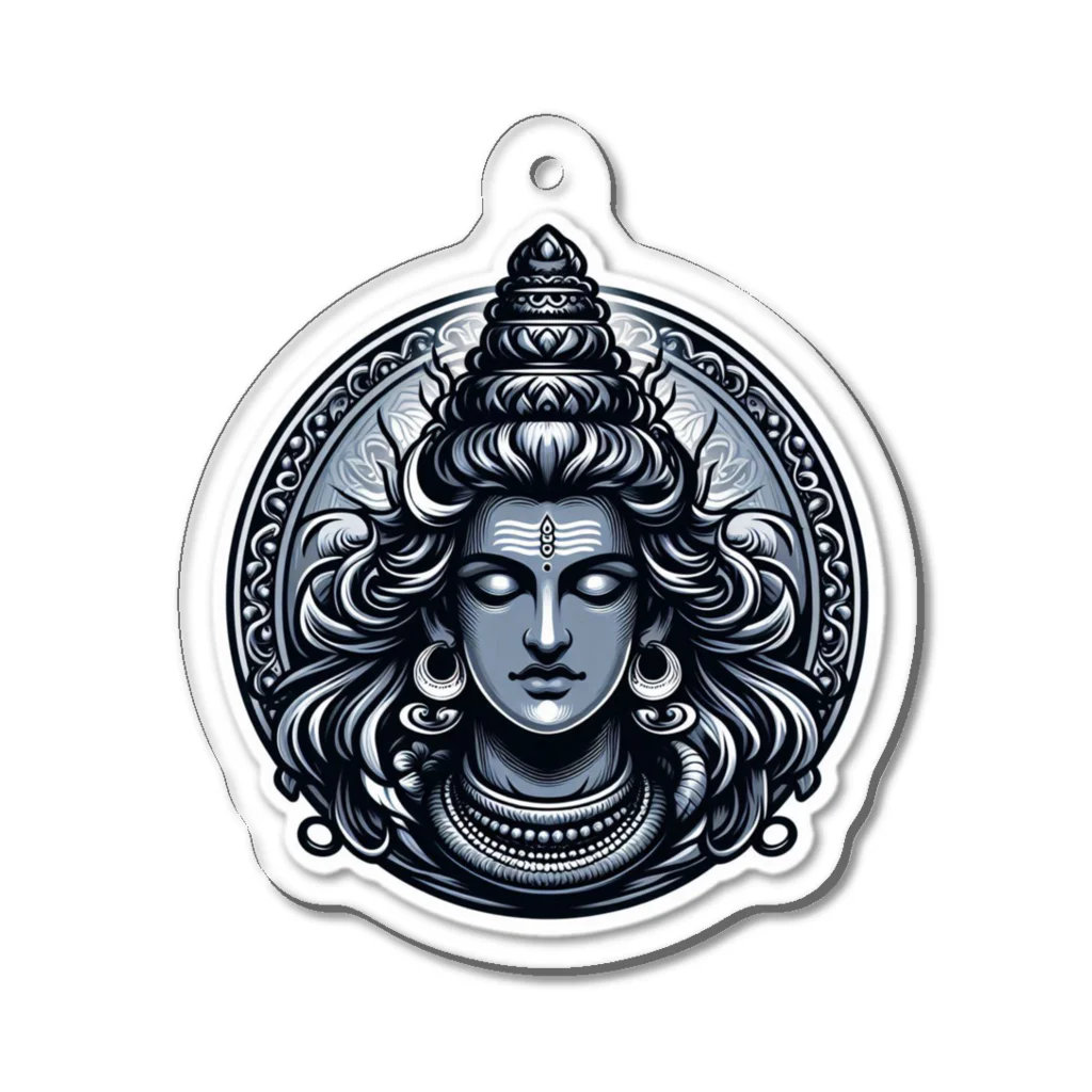 psychedelic mountainのshiva  Acrylic Key Chain