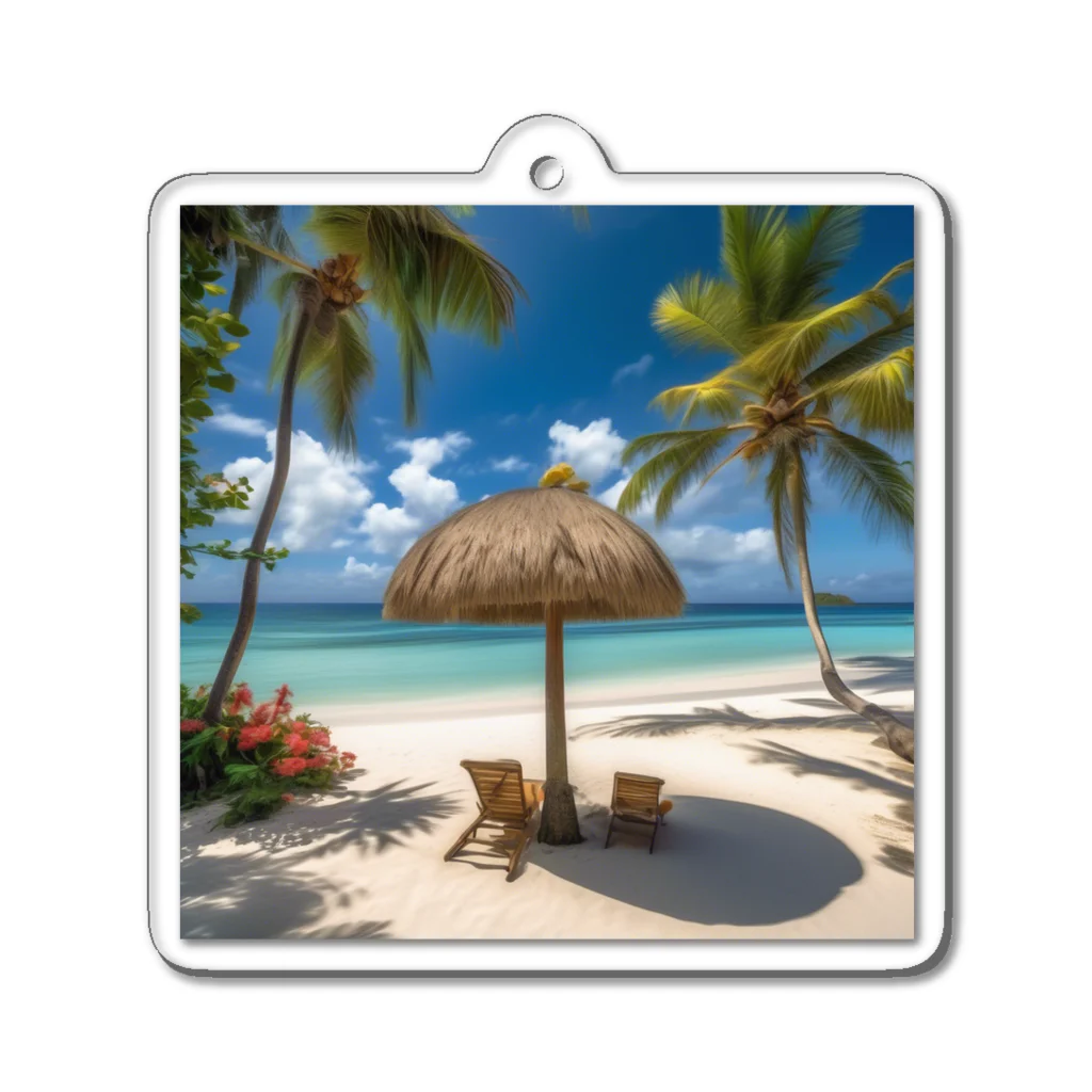 日本の風景 COOL JAPANの日本の風景:癒しの時間、Japanese scenery: Time of rest and relaxation Acrylic Key Chain