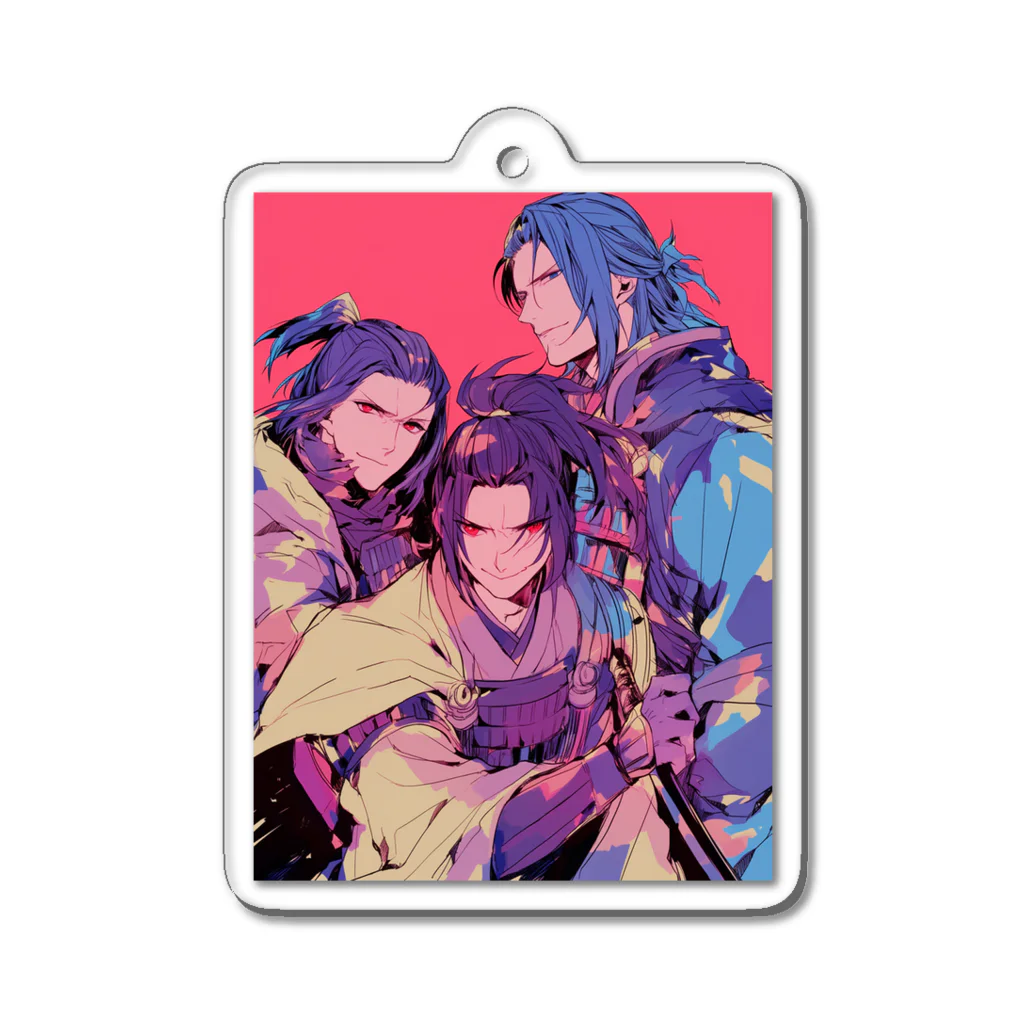 AQUAMETAVERSEの3人の戦国武将3019 Acrylic Key Chain