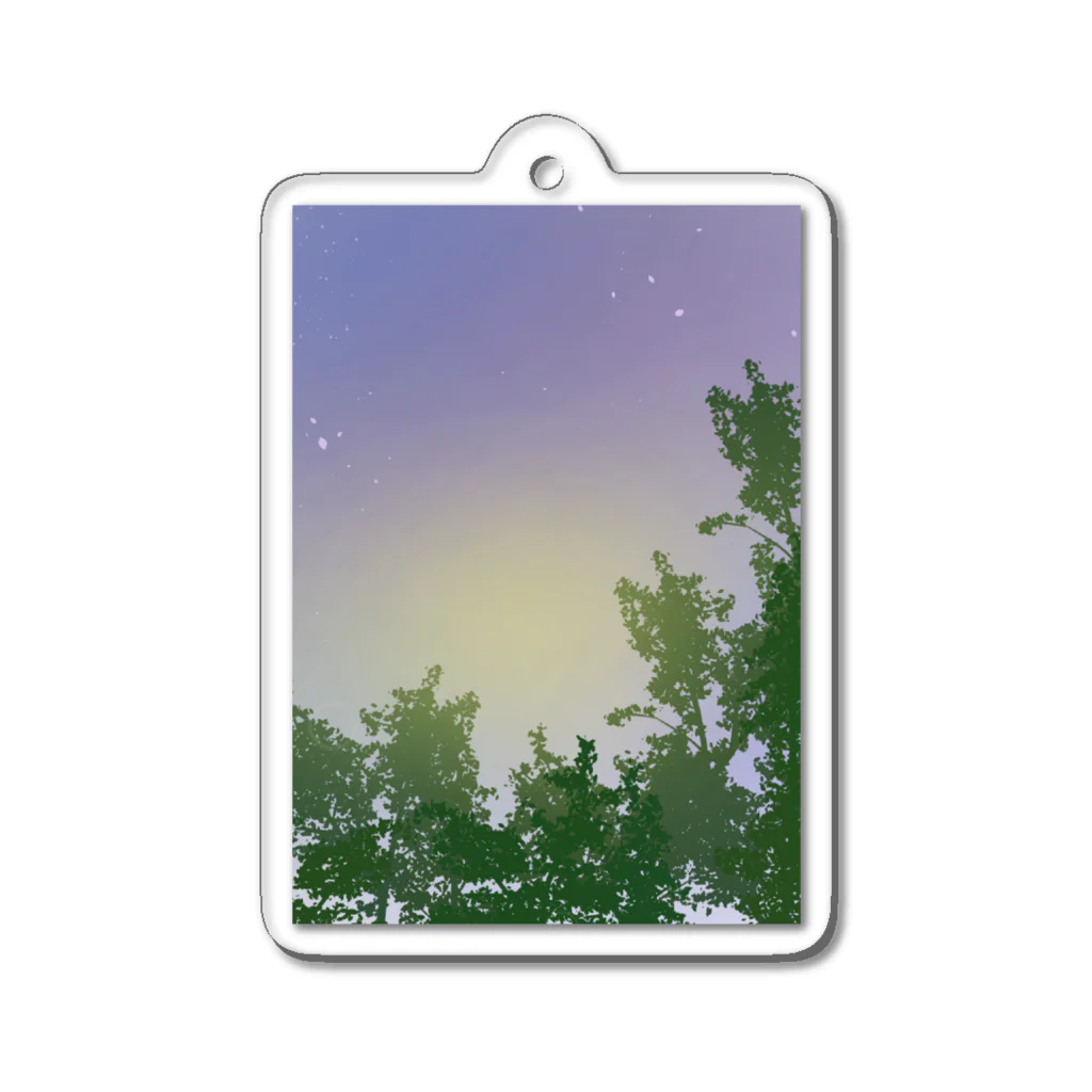 atelier_lapislazuliの夜空 Acrylic Key Chain