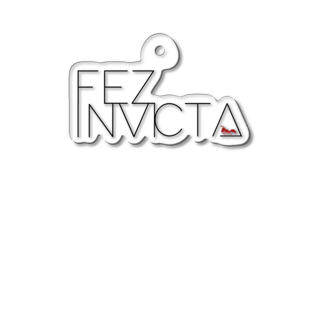 FEZ INVICTAのFEZ INVICTA logo bk Acrylic Key Chain