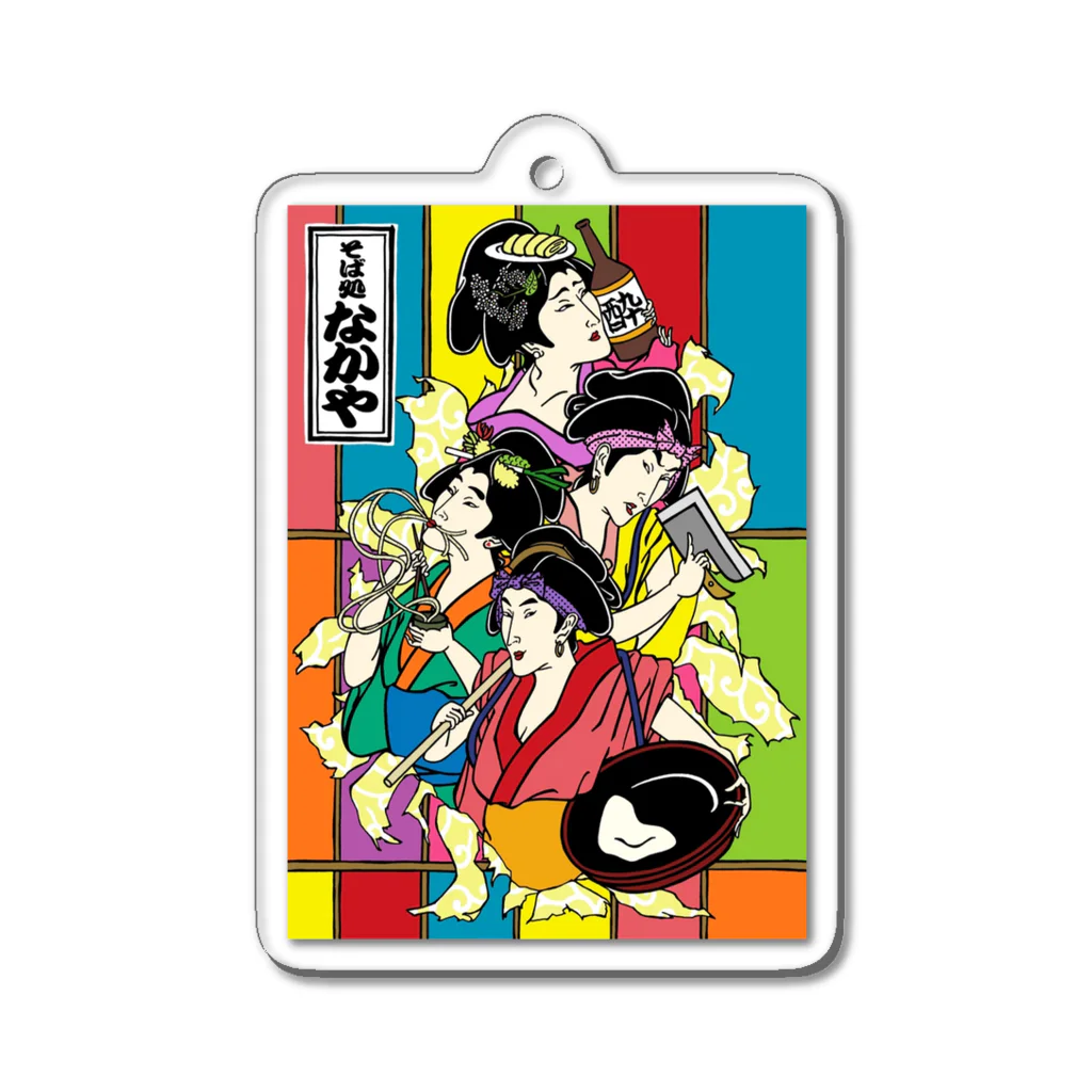 soba_girlのザ★職人蕎麦女子　soba girl Acrylic Key Chain