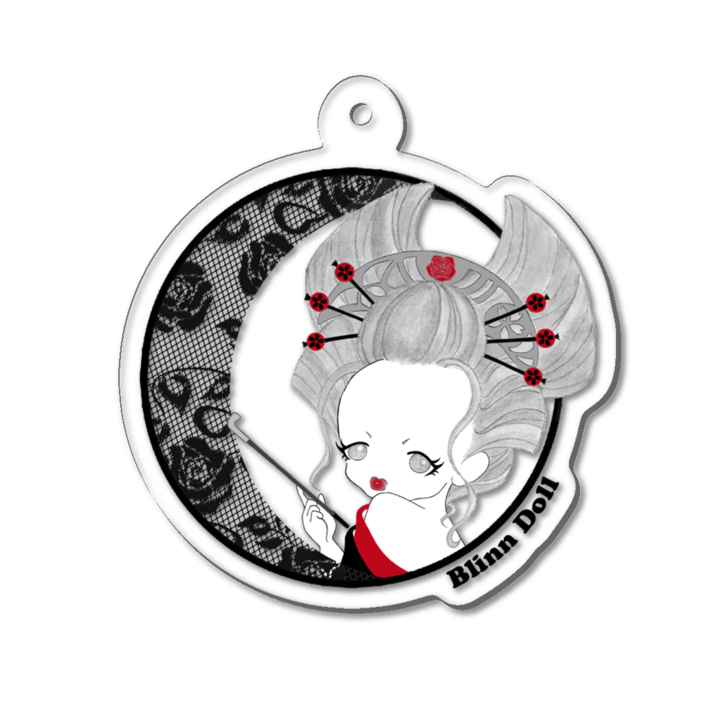 うららのすけのヒトリアソビのBlinnDoll❤B Acrylic Key Chain