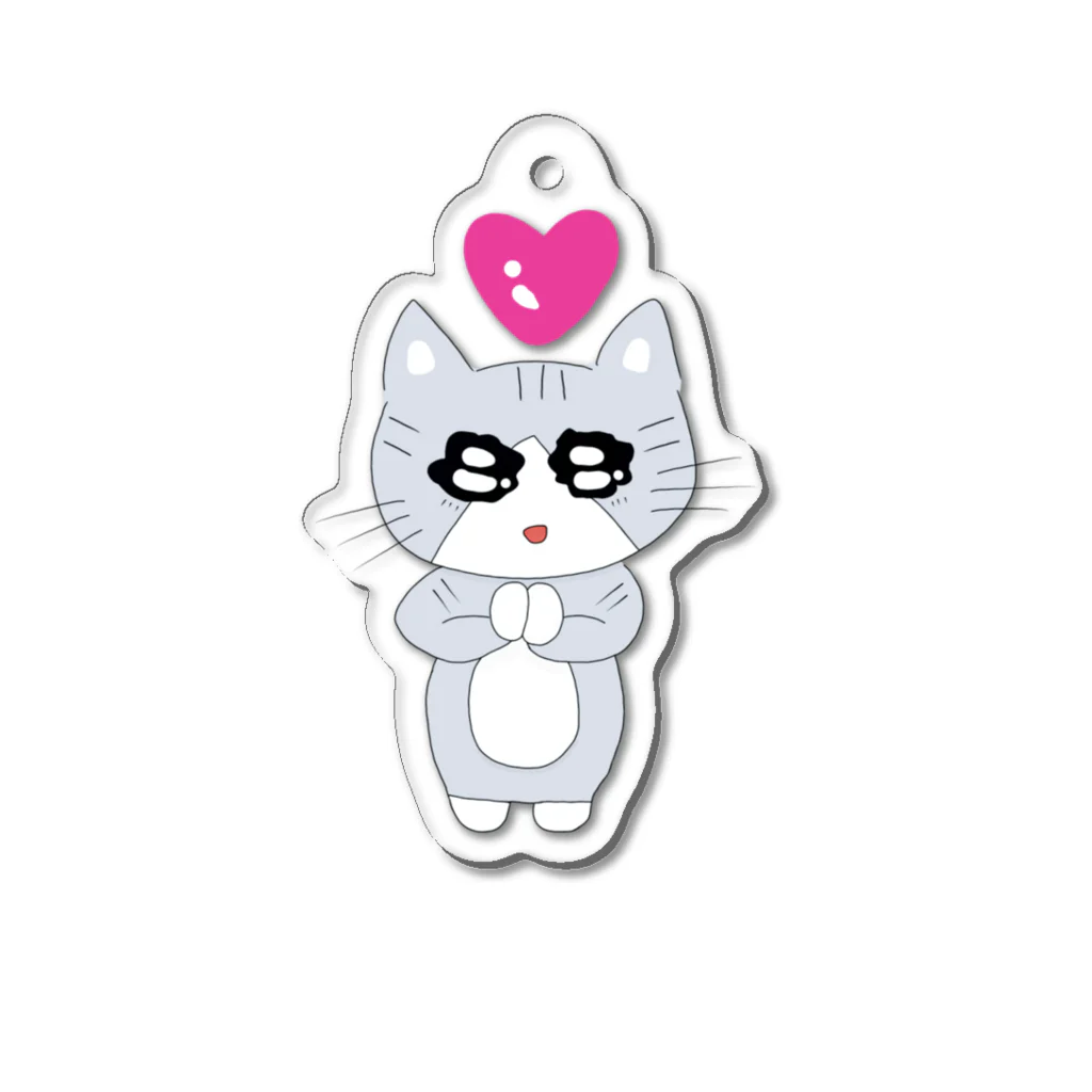 ねこねこねこ！のおねだりまるちゃん Acrylic Key Chain