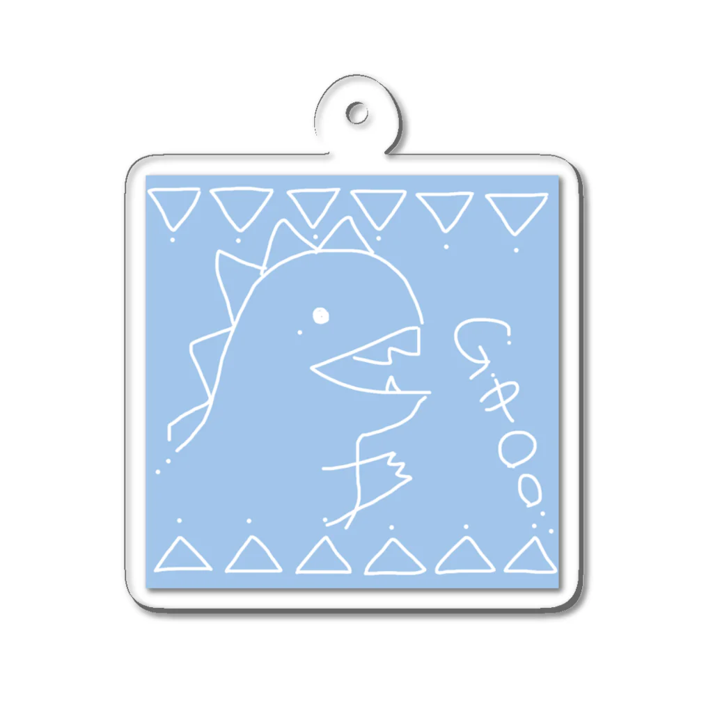 たやまあすか@シンガーソングライターのKAIJUU（ブルー） Acrylic Key Chain