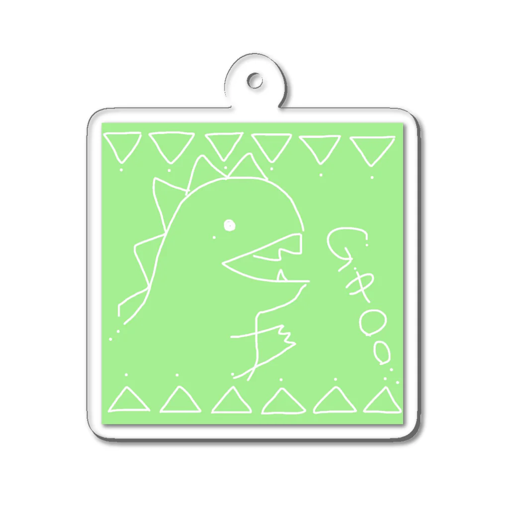 たやまあすか@シンガーソングライターのKAIJUU（グリーン） Acrylic Key Chain