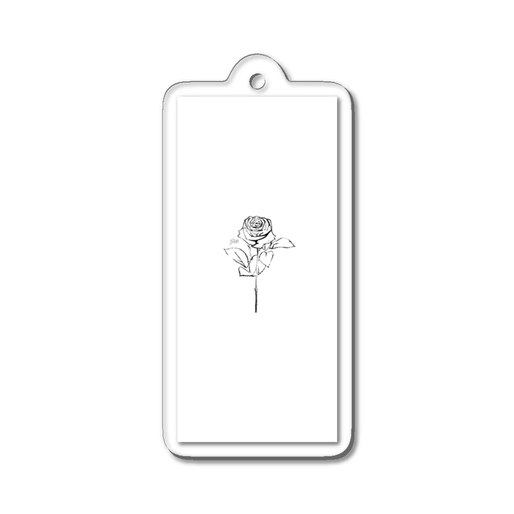 Ninの薔薇のアクリルキーホルダー Acrylic Key Chain