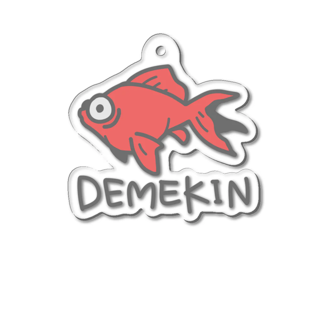 千月らじおのよるにっきのDEMEKIN(赤) アクリルキーホルダー