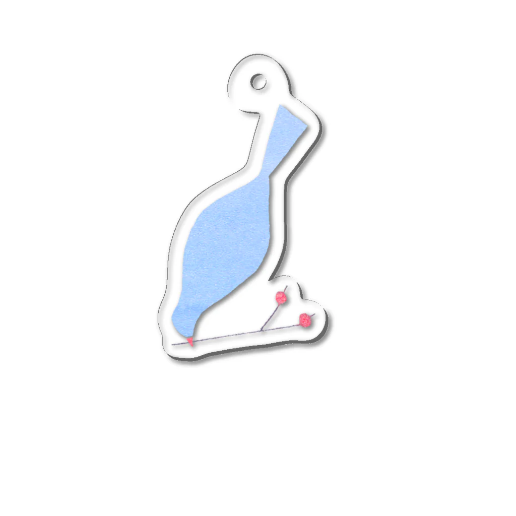 _mitoのblue bird Acrylic Key Chain