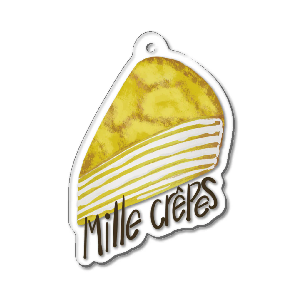 スロータイプ書店 Slowtype Booksのmille crepes ミルクレープ 075 アクリルキーホルダー