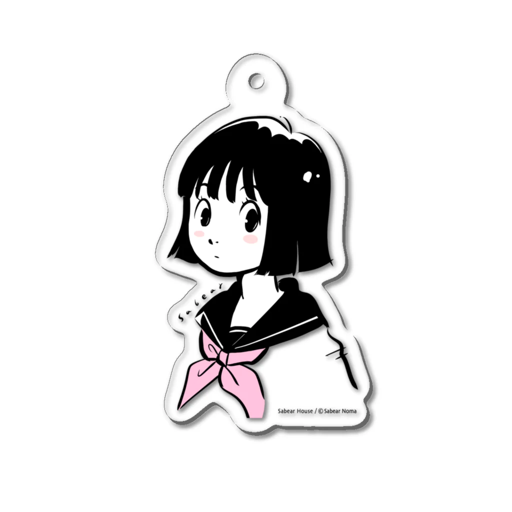 obosa_DENS/SABEAR_shop ＠SUZURIのセーラー少女_グッズ Acrylic Key Chain