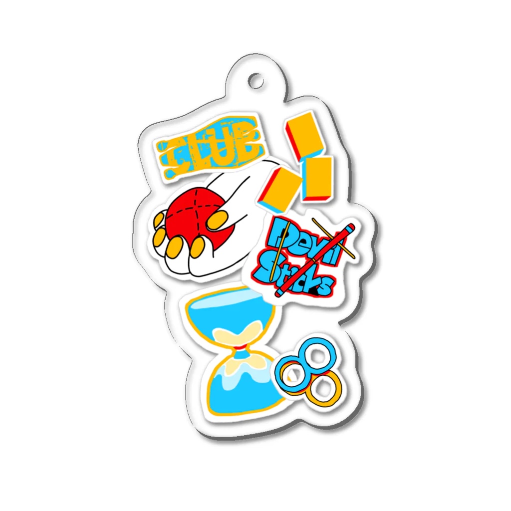 ふいきっくのステッカー風 Acrylic Key Chain