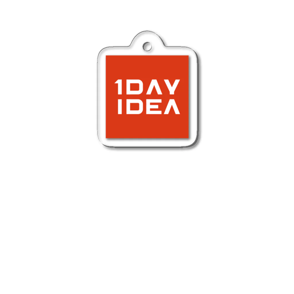 ワンデー アイデアの1DAY IDEA スクエアロゴグッズ アクリルキーホルダー