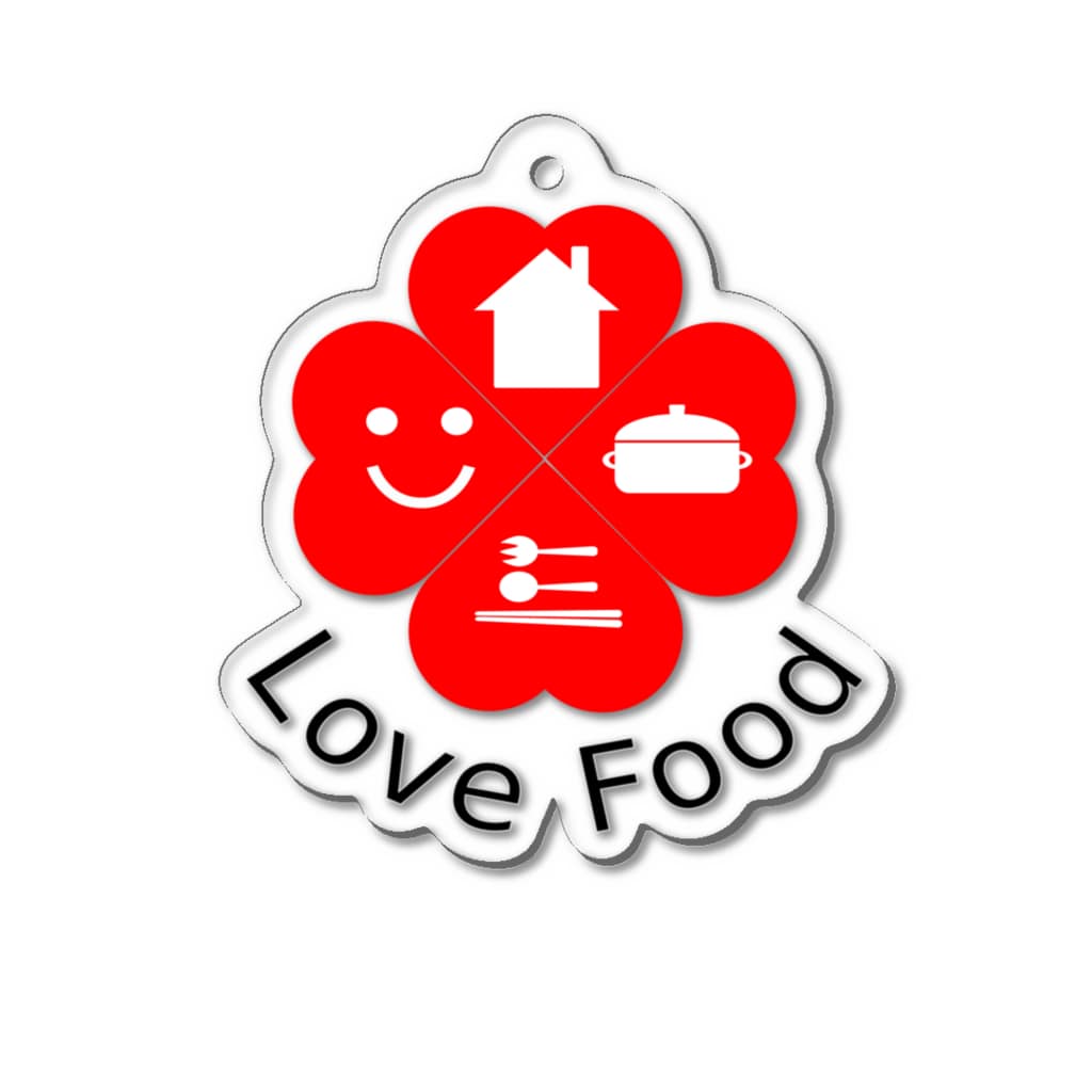 PY Kobo Yuko’ｓ GalleryのLOVE FOOD Acrylic Key Chain